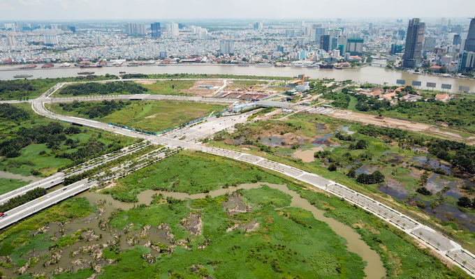 Hiện trạng bốn tuyến đường giá 12.000 tỷ đồng ở Thủ Thiêm